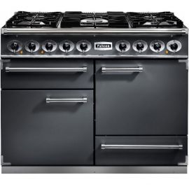 Falcon 1092 Deluxe Dual Fuel Range Cooker Slate And Nickel Matt Pan Supports F1092DXDFSL/NM