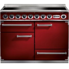 Falcon 1092 Deluxe Induction Range Cooker Cherry Red And Nickel F1092DXEIRD/N-
