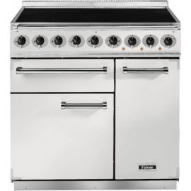 Falcon 900 Deluxe Induction Range Cooker White And Nickel F900DXEIWH/N-EU