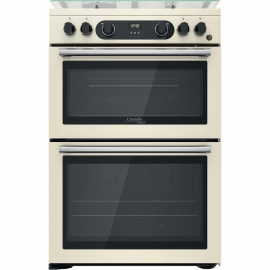 Hotpoint CD67G0C2CJ 60cm Double Gas Cooker with Lid - Jasmine