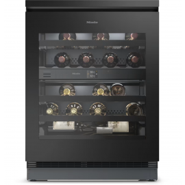 Miele KWTUS 7074 F Built-under wine conditioning unit Obsidian Black glass