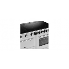 STOVES 444411584 Richmond Deluxe 110cm Rotary Electric Induction Range Cooker Icy White 