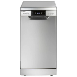 Teknix Freestanding Slimline Dishwasher 9 Place Settings in Silver  TFD455S