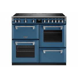 STOVES 444411559 Richmond Deluxe 100cm Electric Induction Range Cooker Thunder Blue Rotary