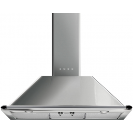 Smeg KTR90XE 90cm Victoria Traditional Chimney Hood Stainless Steel 