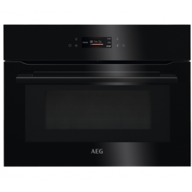 AEG KMK768080B 8000 CombiQuick Compact Microwave and Multifunction Oven in Black