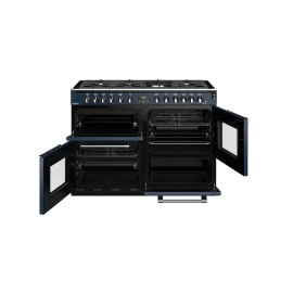 STOVES 444411576 Richmond Deluxe 110cm Dual Fuel Range Cooker Midnight Blue
