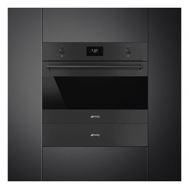 Smeg SO4301M0N Classic Built In Microwave & Grill For Tall Housing – MATTE BLACK