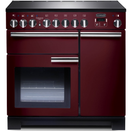Rangemaster Professional Deluxe 90 Induction Cranberry And Chrome PDL90EICY/C