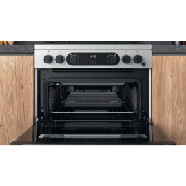 Hotpoint CD67G0CCX/UK Gas Cooker with Double Oven
