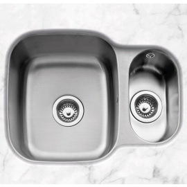 Caple Form 150 1.5 Bowl Satin Stainless Steel Kitchen Sink FORM150UNI
