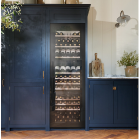 Caple In-Column Triple Zone Wine Cooler Black Glass WC1796BG