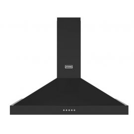 Stoves Sterling 110PYR Black 110cm Chimney Cooker Hood, A+ Rated
