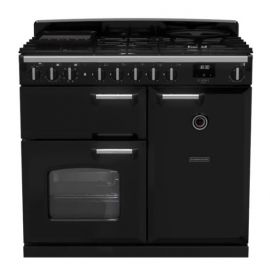 Rangemaster CLDL100DFPGBL/CM1 Classic Deluxe 100cm Dual Fuel Range Cooker - Black