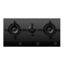 Fisher & Paykel CG903DLPGB4 90cm 3 Burner Gas Hob - Black Glass