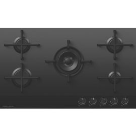 Fisher & Paykel CG905DNGGB4 90cm Gas Hob - Black Glass