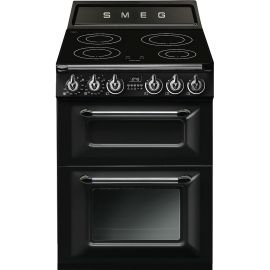 Smeg Victoria TR62IBL2 Black Induction Electric Cooker with Double Oven