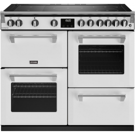Stoves Richmond Deluxe D1000Ei RTY Icy White 100cm Induction Range Cooker 444411554