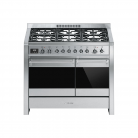 Smeg Opera A2-81 100cm Dual Fuel Range Cooker - Stainless Steel 