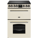 Belling 444411811 60cm Wide Farmhouse Double Oven Cooker in Cream Ceramic Hob