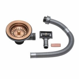 Caple WASTE/033 90mm Basket Strainer Waste and Overflow - Copper