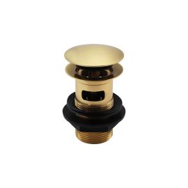 Caple WAS050 Basin Clicker Waste Slotted Brushed Brass Finish