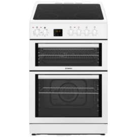 Teknix TK63DCW 60cm Wide Double Oven Cooker with Ceramic Hob