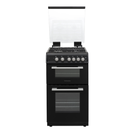 Montpellier MDOG50LK 50cm Double Gas Cooker in Black