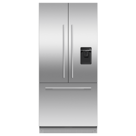 Fisher & Paykel RS80AU3 Integrated French Door Fridge Freezer Plumbed With Ice Maker