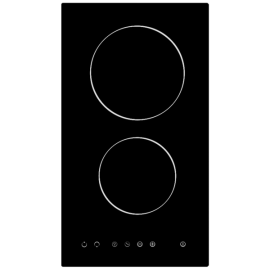 Cata UBTC30FLC 30cm 2 Zone Built In Ceramic Hob - Black