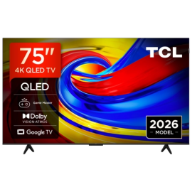 TCL 75P7L-UK 75" 4K HDR QLED Direct LED Google TV - Black