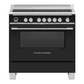 Fisher & Paykel OR90SCI6B1 90cm 5 Zone Induction Pyrolytic Cooker - Black