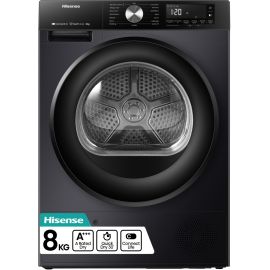 Hisense DH3S802BB3 8kg Heat Pump Tumble Dryer Freestanding - Black