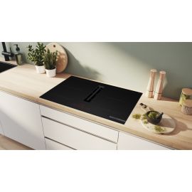 Bosch PVQ81AH26E Series 6 4-Zone Induction Hob with Integrated Ventilation System 80cm - Matt Black