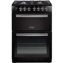 Rangemaster PROPL60DFFBL/C Professional Plus 60cm Dual Fuel Cooker in Black and Chrome