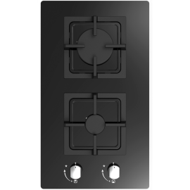 Cata UBGOG302BK 30cm 2 Burner Gas Hob - Black