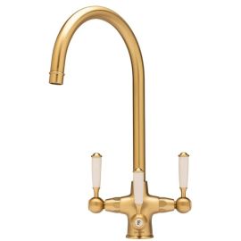 Caple SHAFPUR/GD Triple Lever Puriti Filter Tap 400mm Height - Gold