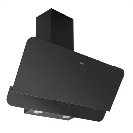 Caple OM900 900mm Chimney Cooker Hood 456m3/h Extraction - Black Glass