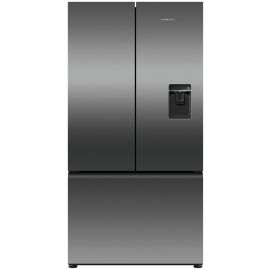Fisher & Paykel RF540ANUB6 90cm Frost Free American Fridge Freezer - Black Stainless Steel