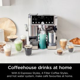 Ninja ES701UK Luxe Cafe Pro Series Espresso Machine - Black/Stainless Steel