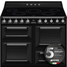 Smeg TR4110IBL2 110cm Victoria Induction Range Cooker - Black