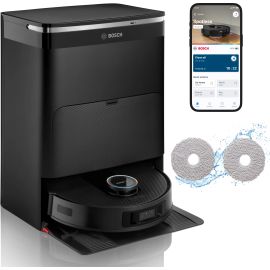 Bosch BCRDW3BX Spotless Max Cam Wet & Dry Robot Vacuum Cleaner 11,000 Pa - Black
