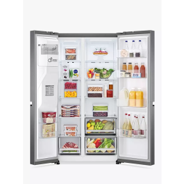 American Fridge Freezer : Shiny Steel | GSLV71PZTF