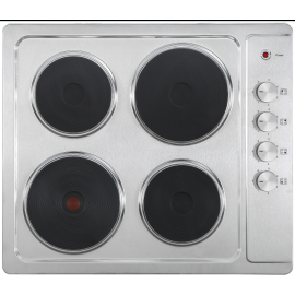 Culina UBSPH60KCR Solid Plate Electric Hob - Stainless Steel