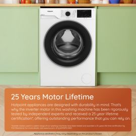 Hotpoint HBWH 93 CARE UK 9kg 1400 spin Washing Machine White