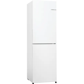 Series 2, Free-standing fridge-freezer with freezer at bottom, 182.4 x 55 cm, White, KGN27NWEAG