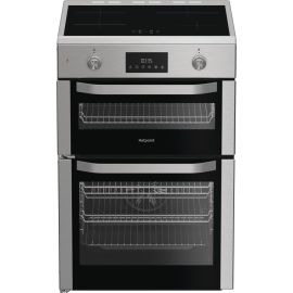 Hotpoint HDME6VDC2AX Double Electric Oven 75L/38L Fan Catalytic Cleaning Induction Hob 60cm Silver