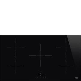 Smeg SI2951D 90 cm 5-Zone Induction Hob Built In Ultra-Low Profile - Black