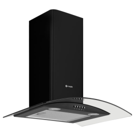 CAPLE CHIMNEY CURVED GLASS HOOD   CGC911BK