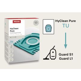Miele HYCLEANPURETU AirClean Filter 23cm x 9.5cm x 16.5cm - White